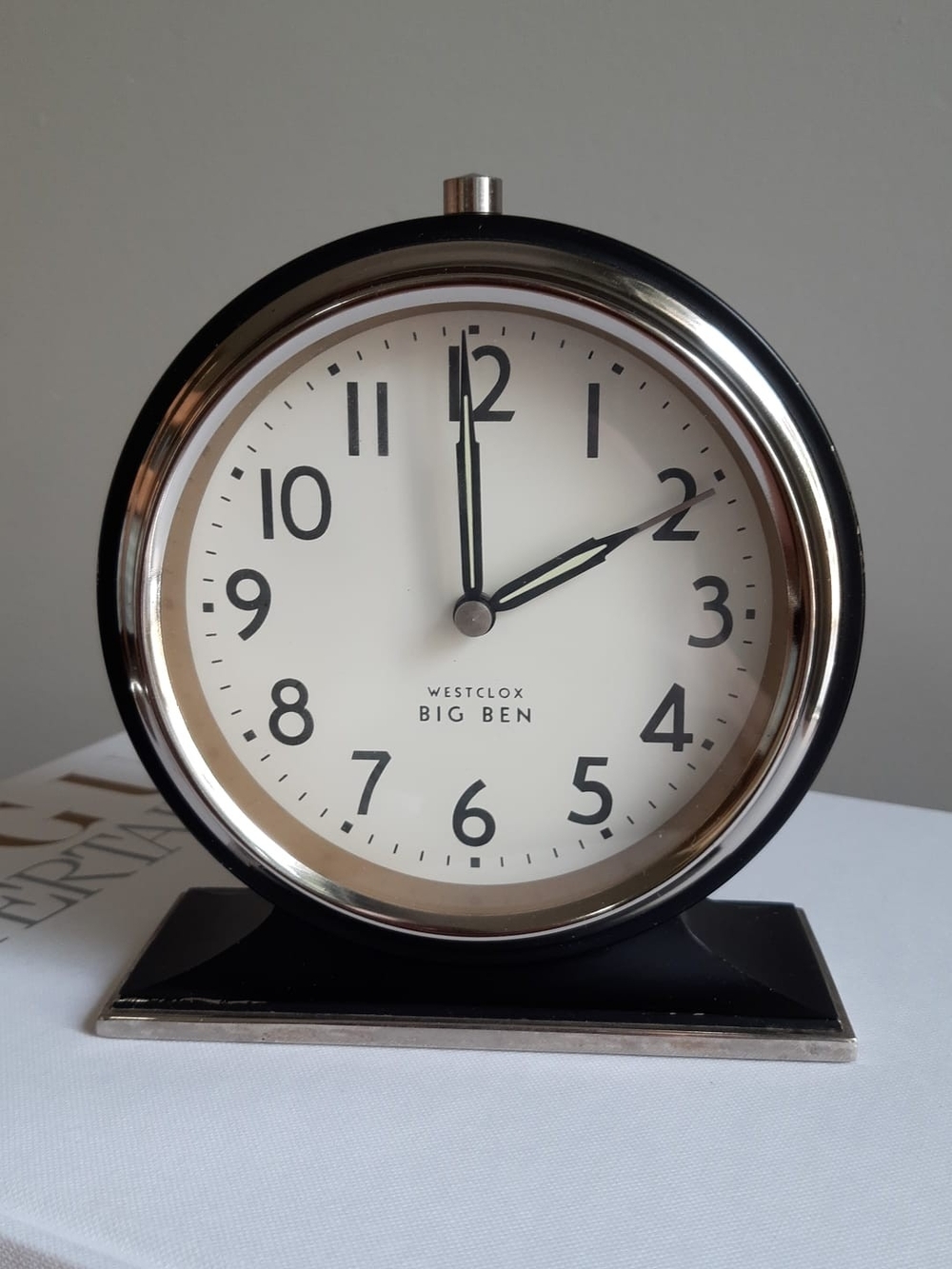 Westclox Big Ben Black & Chrome Table Clock